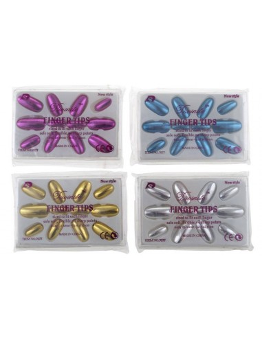Unghie finte metallizzate - Set 12...