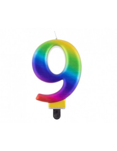 Candelina per torta multicolor Cm. 8...