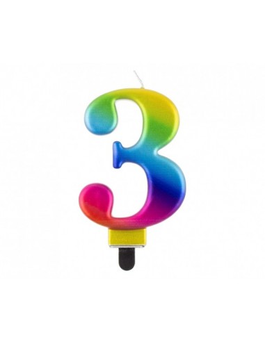Candelina per torta multicolor Cm. 8...