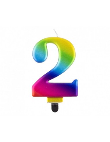 Candelina per torta multicolor Cm. 8...