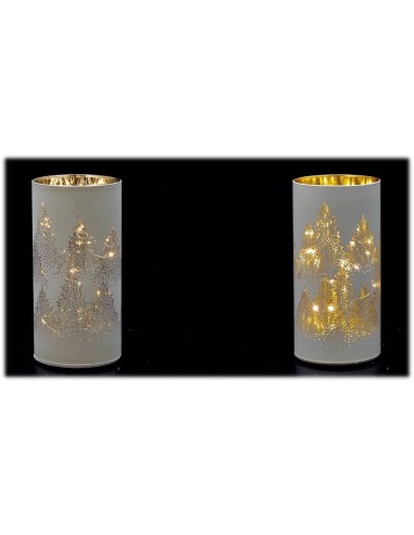 Lampada in vetro cilindro con 10 led...
