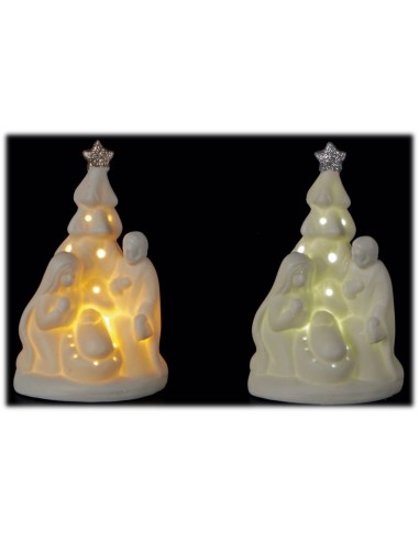 Presepe in ceramica con led interni...