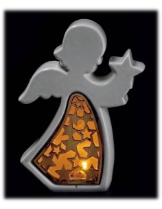 Angelo in ceramica con led...