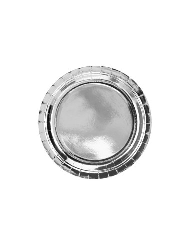 Piatto carta metallizzato cm. 23 -...