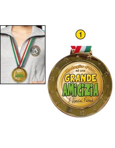 Medaglia d'oro pvc con placca...
