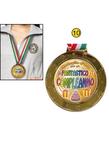 Medaglia d'oro pvc con placca...