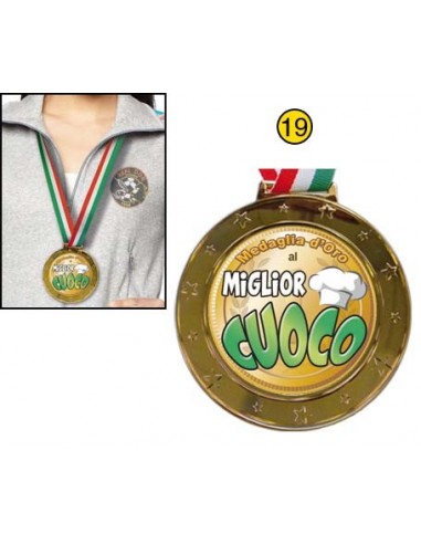 Medaglia d'oro pvc con placca...
