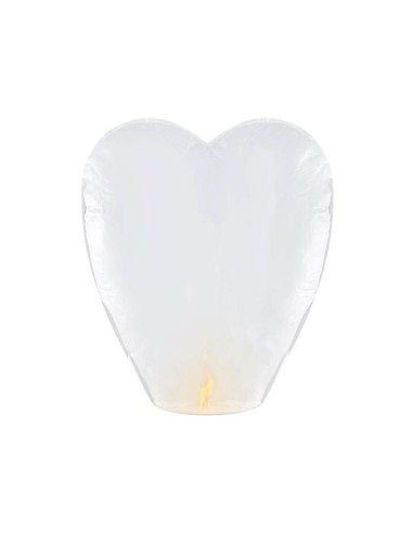 Lanterna volante bio "Cuore bianca"...