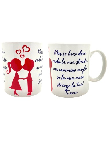 Tazza mug ceramica "Non so bene dove...