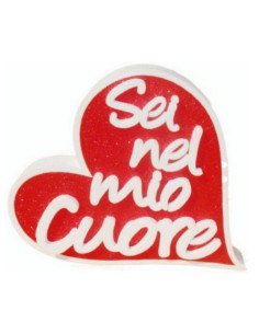 Scritta polistirolo cuore...