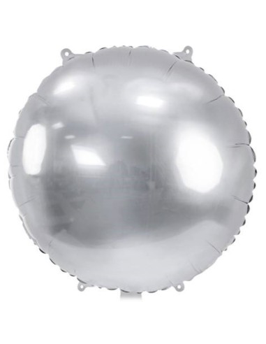 Palloncino mylar round Cm. 45 – Silver