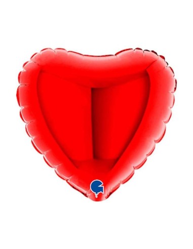 Palloncino mylar cuore 4" - Rosso -...
