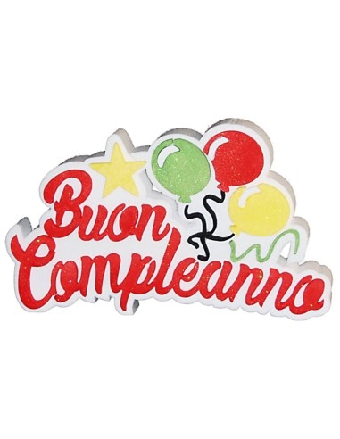Scritta polistirolo "Buon compleanno"...