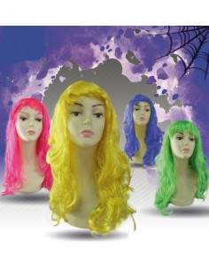 Parrucca lunga fluo -...