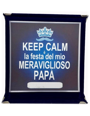 Targa a libretto vellutata Cm. 17x17...