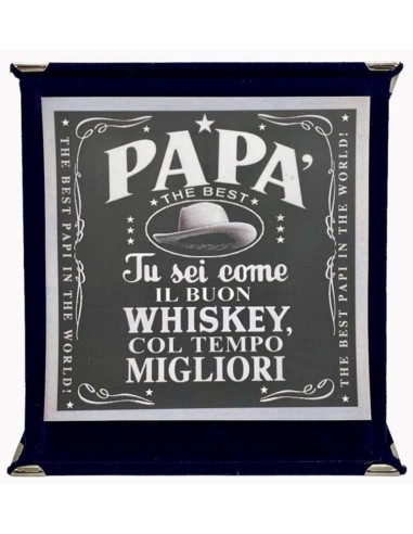 Targa a libretto vellutata Cm. 17x17...
