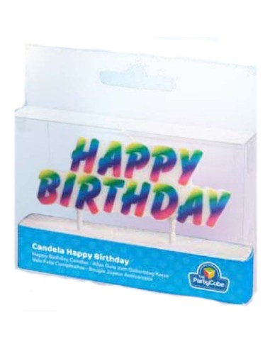 Candelina per torta scirtta Happy...