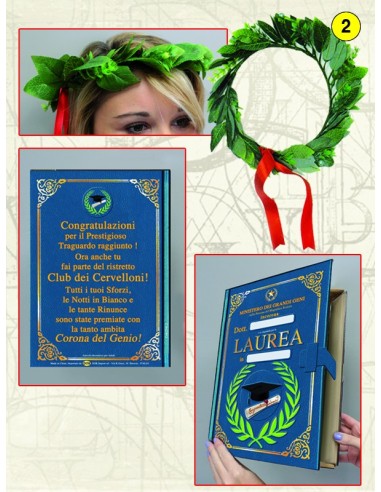 Corona di alloro Laurea in confezione...