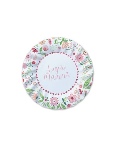Piatti carta cm. 20 - Auguri Mamma -...