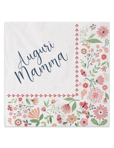 Tovaglioli carta Cm. 33x33 Auguri...