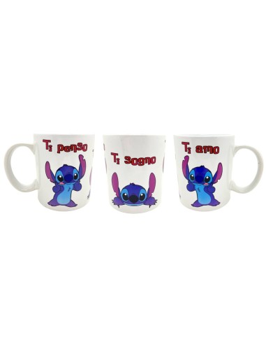 Tazza mug ceramica Stitch - Ti penso,...