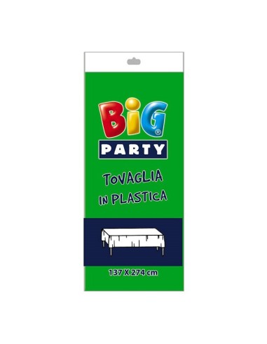 Tovaglia In Plastica Cm. 137x274 - Verde