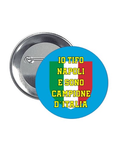 Set 6 spille button Cm. 4,4 - Io tifo...