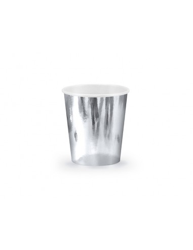 Bicchieri carta metallizzati Silver...