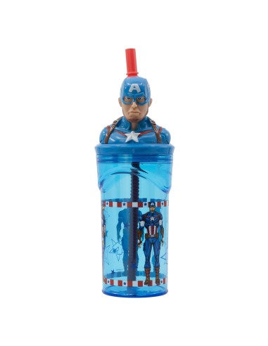 Bicchiere con cannuccia 3D Tritan -...