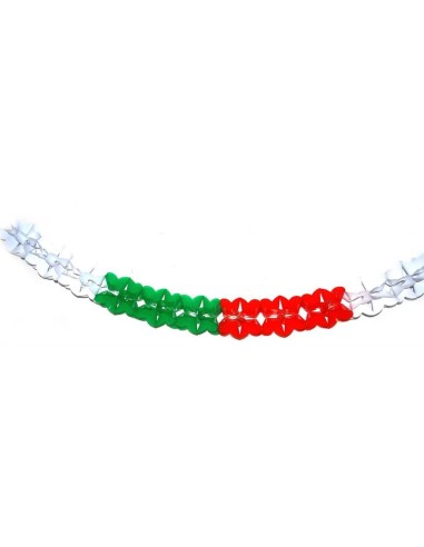 Festone in carta tricolore Cm. 18x19...