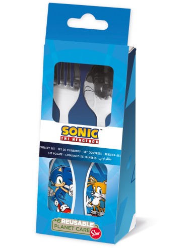Set 2 posate acciaio - Sonic
