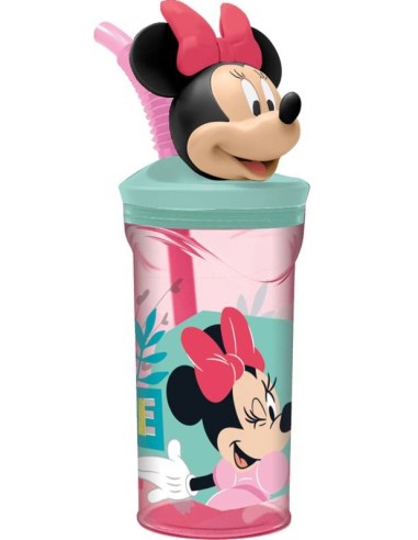 Bicchiere con cannuccia 3D Tritan -...