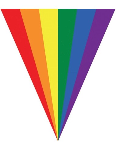 Festone bandierine arcobaleno Mt. 5