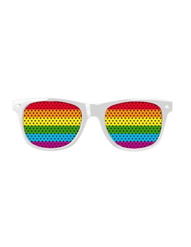 Occhiali party Arcobaleno
