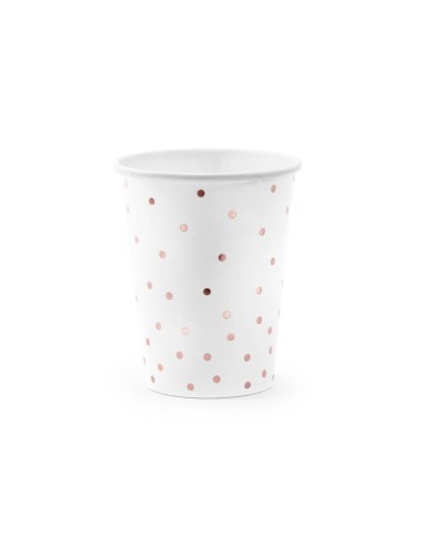 Bicchiere carta 260 ML Bianco con...