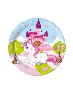 Piatto carta eco Unicorno...