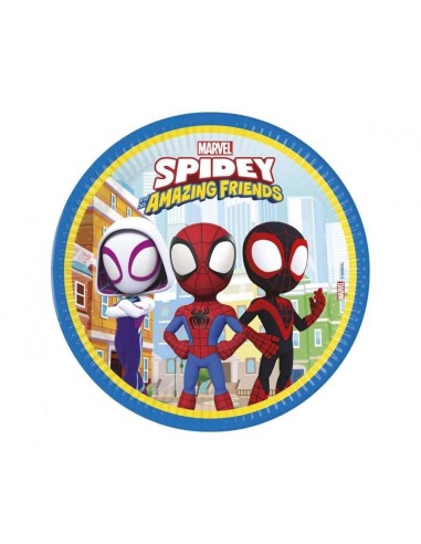 Piatto carta eco Cm. 23 Spidey - Cf....