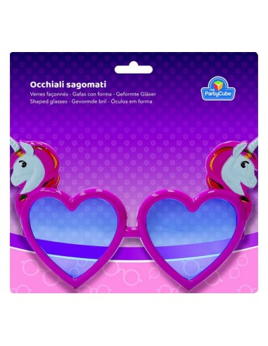 Occhiali party Unicorno cuore