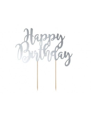 Cake topper scritta Happy Birthday...