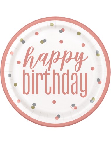 Piatto carta 9" Cm. 23 - Happy...