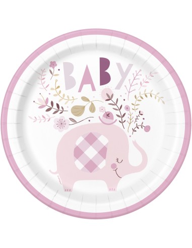 Piatto carta 9" Cm. 23 - Elefante...