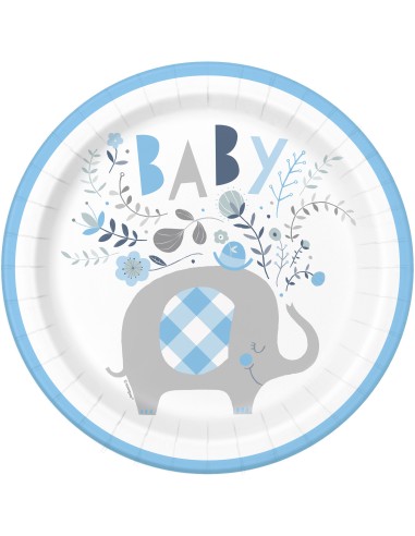 Piatto carta 9" Cm. 23 - Elefante...