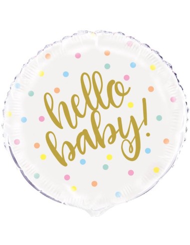 Palloncino mylar 18" Cm. 45 - Hello Baby