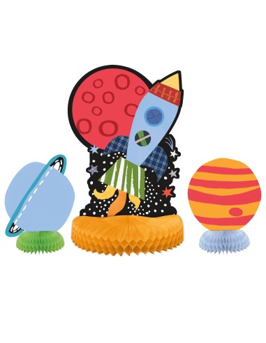 Centrotavola nido d'ape Outer Space -...