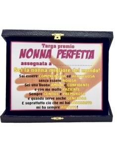 Targa con cofanetto...