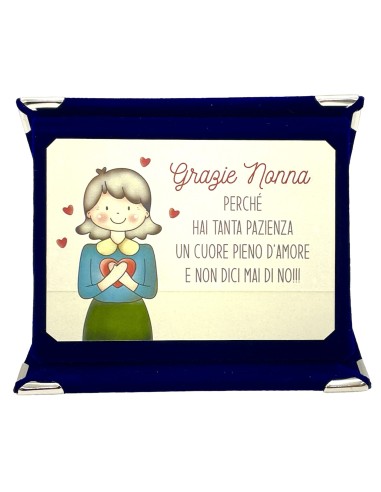 Mini targa a libretto vellutata Cm....