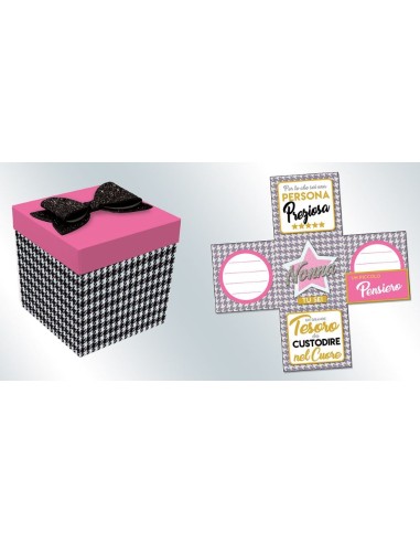 Skatush Box Cm. 11x11 con fiocco...