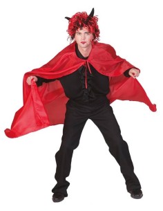Mantello in tessuto rosso...