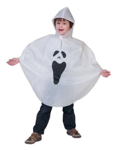 Costume poncho fantasma - Taglia unica