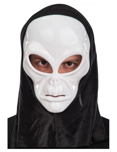 Maschera alieno bianca in plastica...
